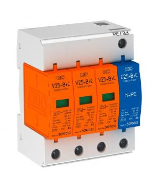Network Surge protection (Class V25-B+C3+NPE-FS) OBO